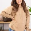 Reflex Tan Kangaroo Pocket Hoodie