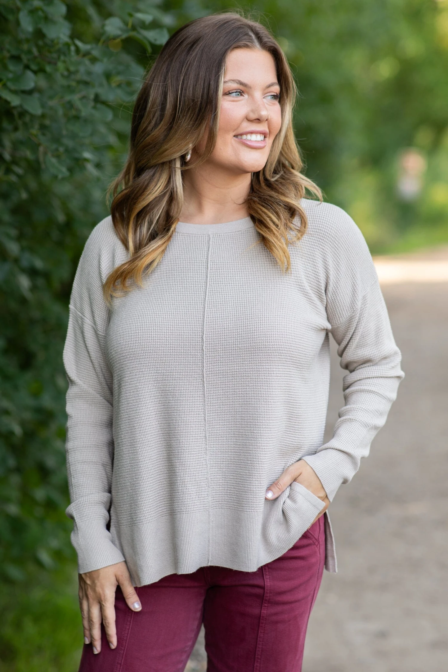 STACCATO Beige Baby Waffle Knit Sweater - Image 2