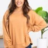 Cinnamon Mineral Washed Sweatshirt