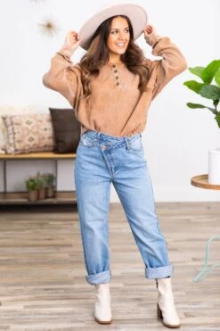 Sneak Peek Medium Wash Straight Leg Jeans