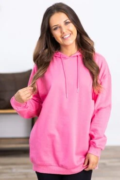 Pink Basic Hoodie