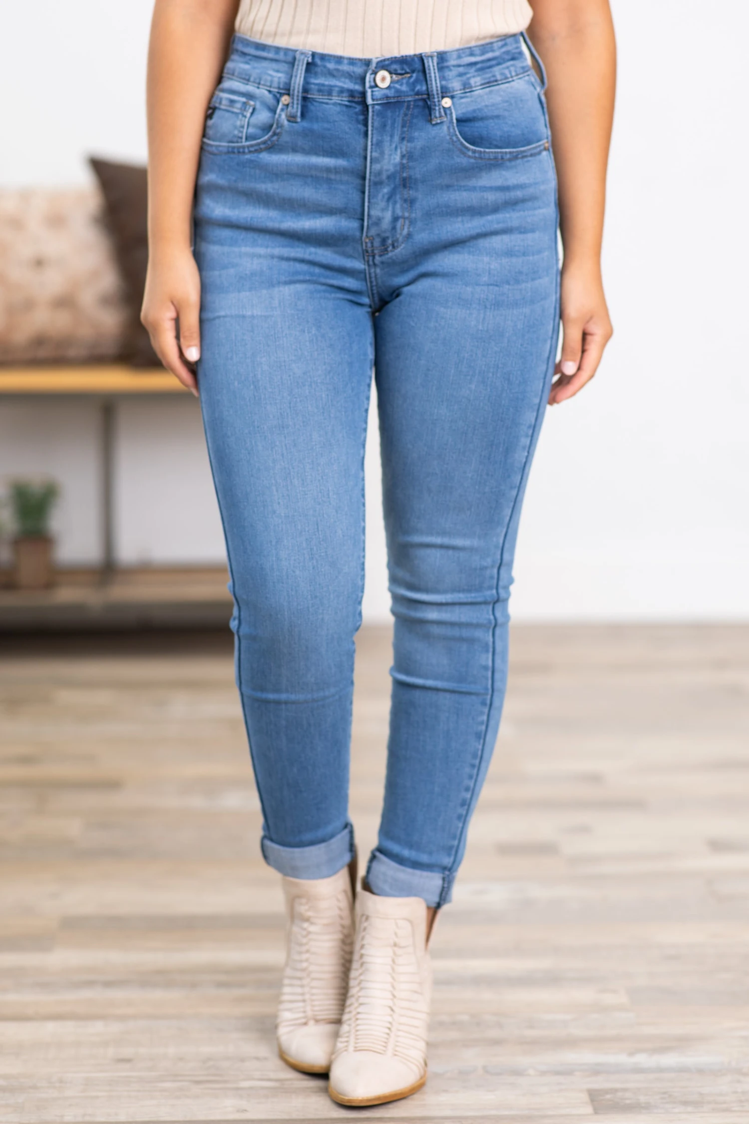 Kancan High Rise Super Skinny Jeans - Image 3