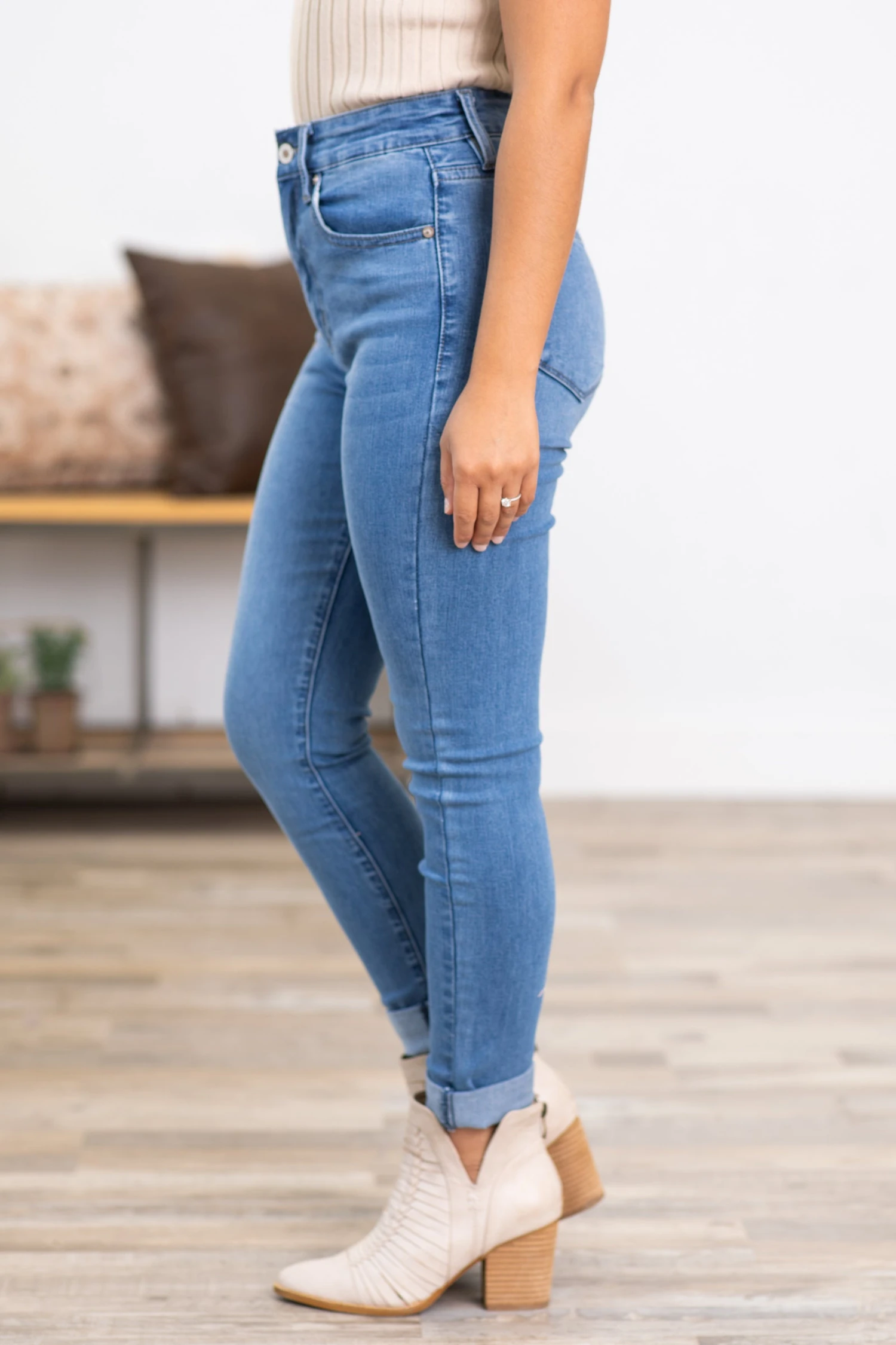 Kancan High Rise Super Skinny Jeans - Image 4