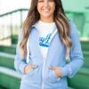 Reflex Dusty Blue Full Zip Hoodie