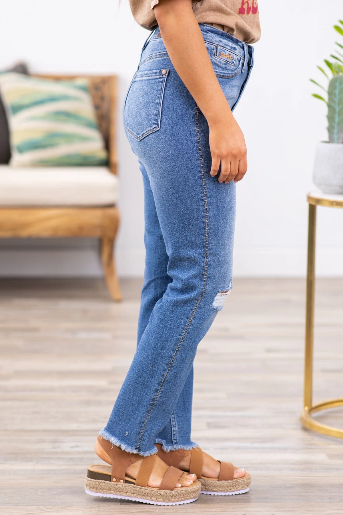 Judy Blue Howdy Embroidered Boyfriend Jeans - Image 3