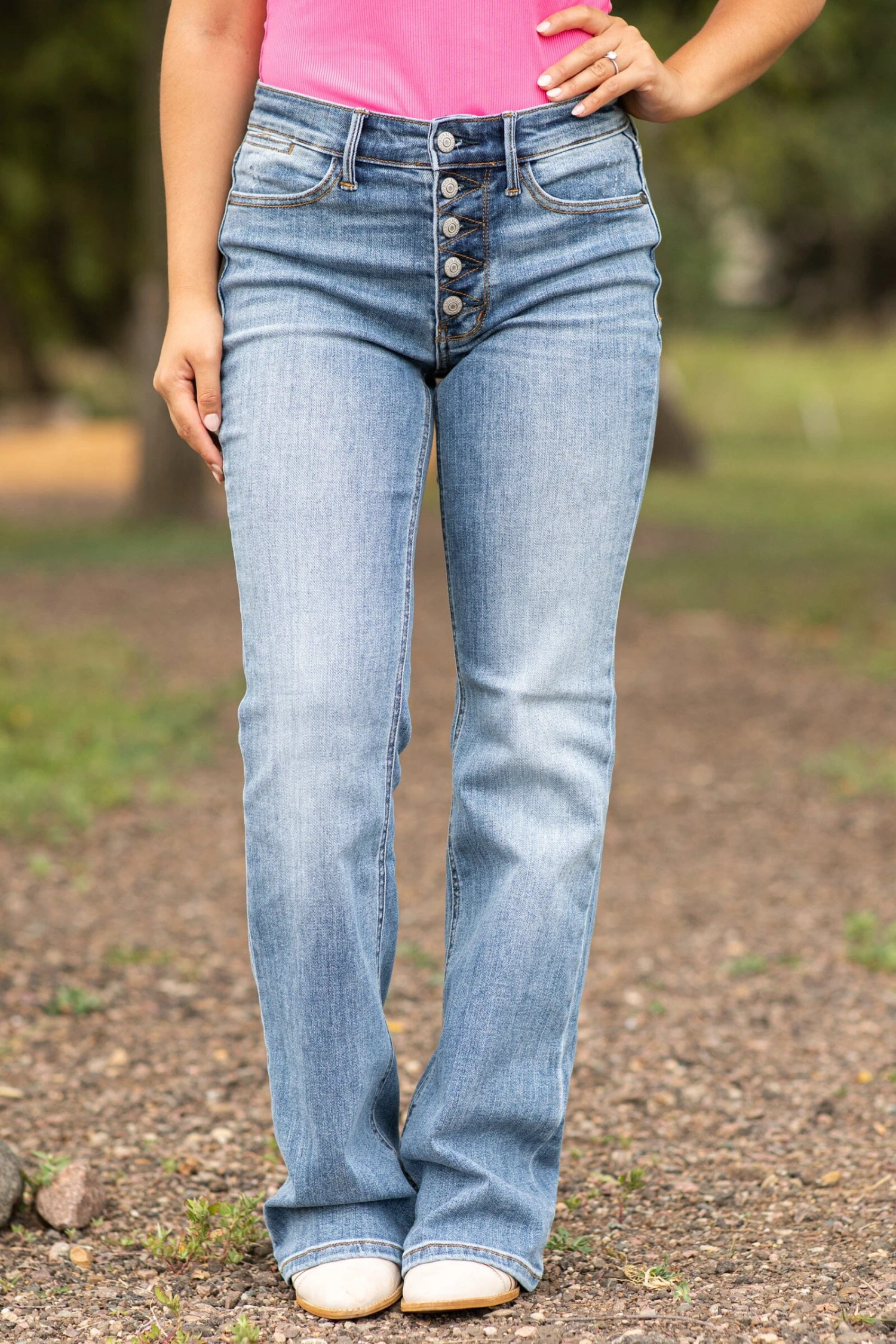 Judy Blue Vintage Wash Bootcut Jeans - Image 5