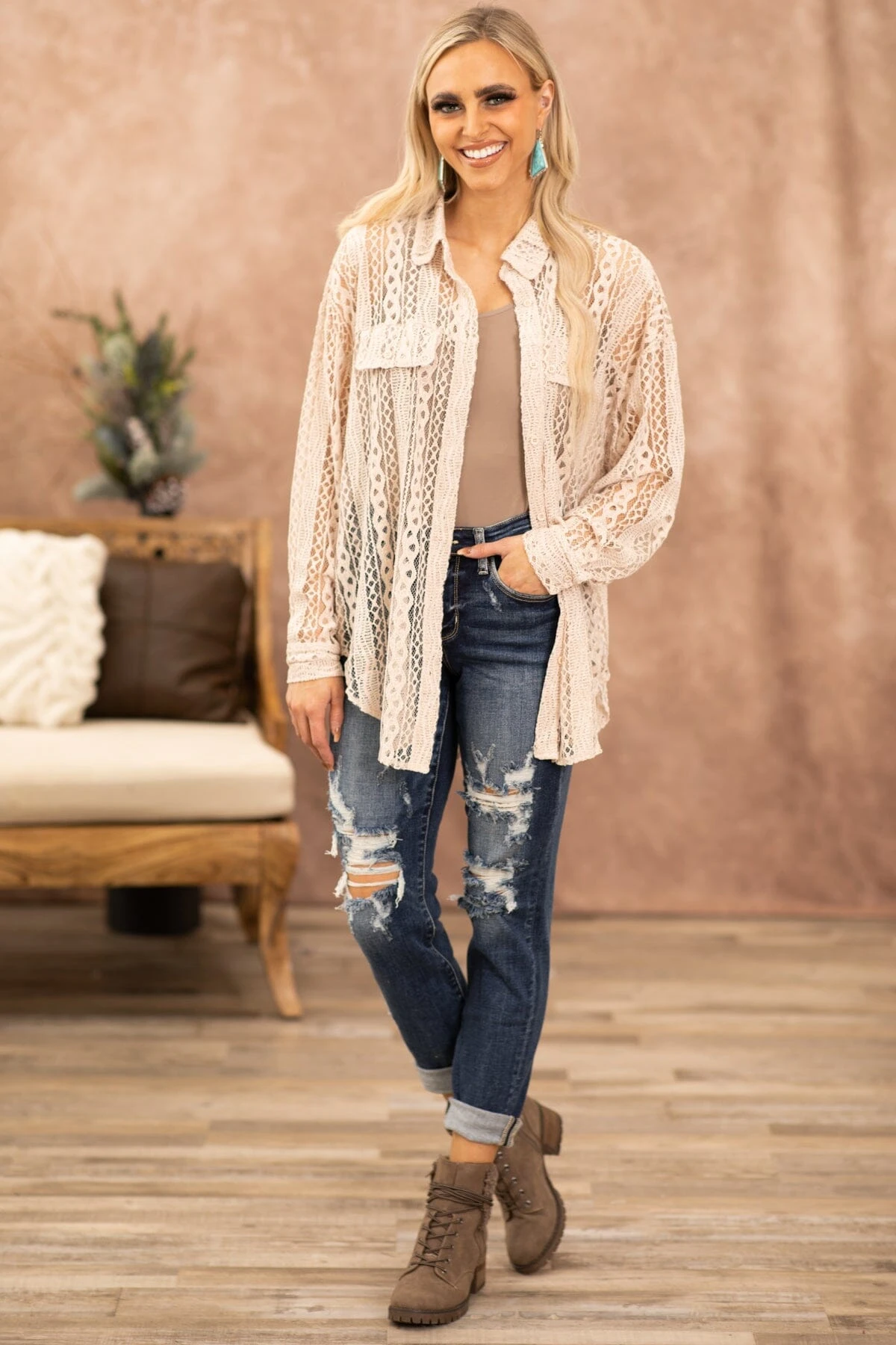 Judy Blue Mid Rise Cuffed Boyfriend Jeans - Image 2